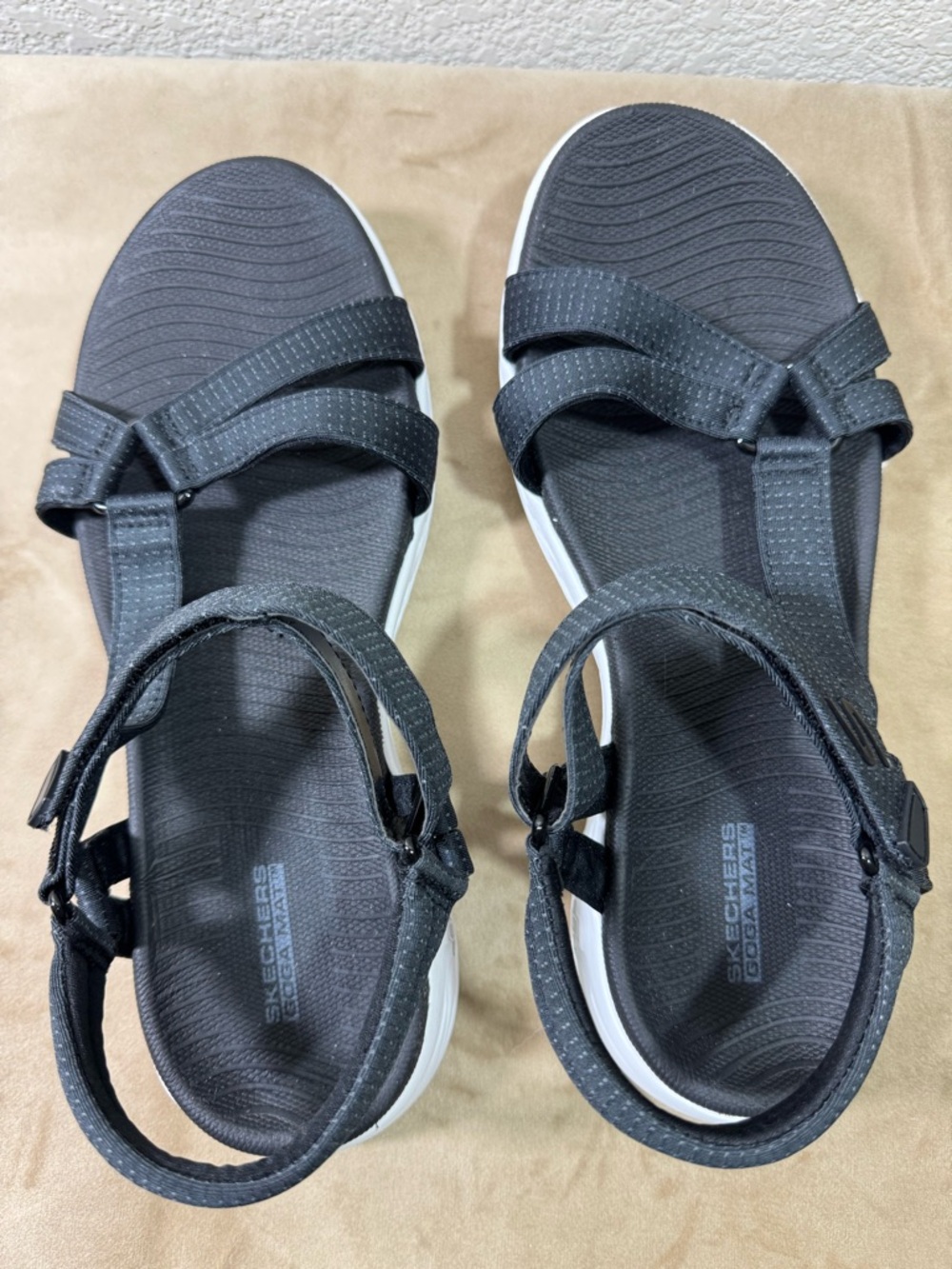 Skechers Black Women’s Strappy Sport Sandals - Lightweight Comfort - Picture 2 of 3